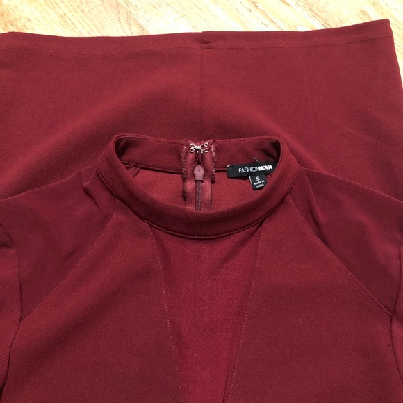 Mock Neck Bodycon Dress - Picture 5 of 5